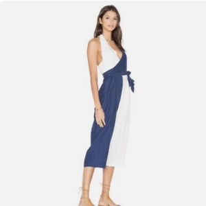 NWOT Solid & Striped x Revolve Camille Halter Tie Neck Jumpsuit